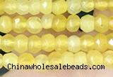 CCN5111 15 inches 3*4mm faceted rondelle candy jade beads