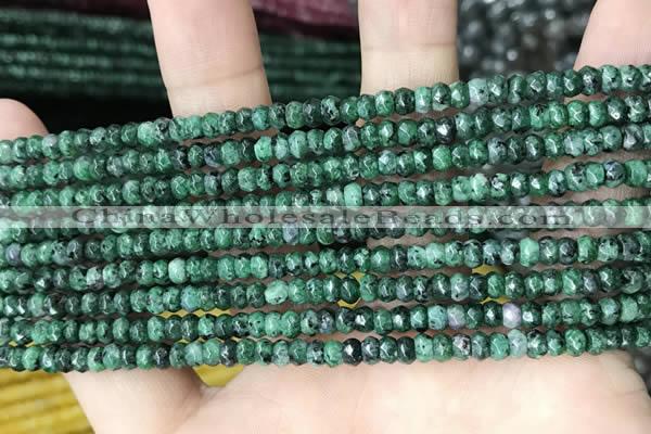 CCN5125 15 inches 3*4mm faceted rondelle candy jade beads