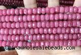 CCN5141 15 inches 5*8mm faceted rondelle candy jade beads