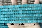 CCN5149 15 inches 5*8mm faceted rondelle candy jade beads