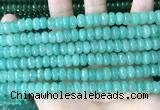 CCN5152 15 inches 5*8mm faceted rondelle candy jade beads