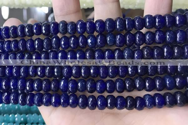 CCN5154 15 inches 5*8mm faceted rondelle candy jade beads