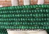 CCN5159 15 inches 5*8mm faceted rondelle candy jade beads