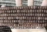 CCN5161 15 inches 5*8mm faceted rondelle candy jade beads