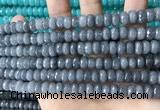 CCN5163 15 inches 5*8mm faceted rondelle candy jade beads