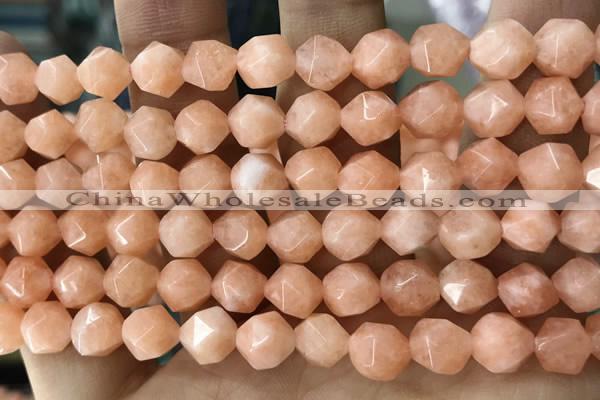 CCN5234 15 inches 8mm faceted nuggets candy jade beads