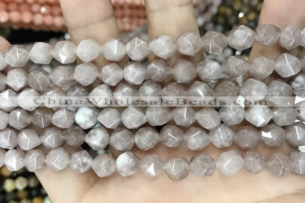 CCN5250 15 inches 8mm faceted nuggets candy jade beads