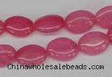 CCN526 15.5 inches 10*14mm oval candy jade beads wholesale