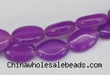 CCN529 15.5 inches 10*14mm oval candy jade beads wholesale