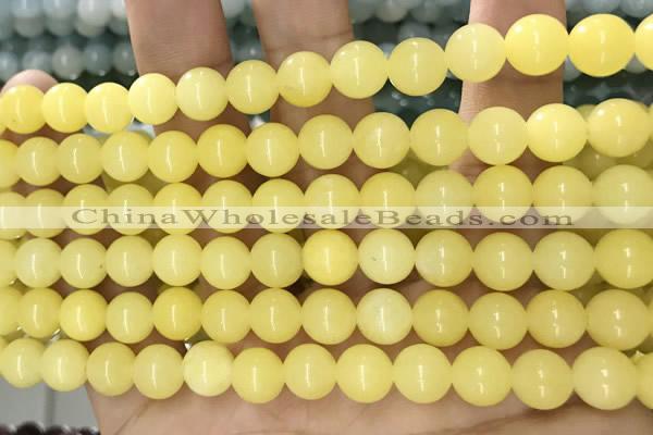 CCN5349 15 inches 8mm round candy jade beads Wholesale