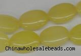 CCN535 15.5 inches 15*20mm oval candy jade beads wholesale