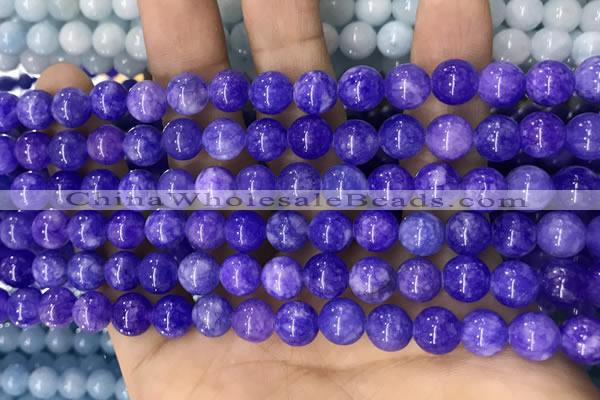 CCN5359 15 inches 8mm round candy jade beads Wholesale