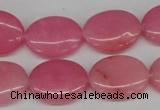 CCN536 15.5 inches 15*20mm oval candy jade beads wholesale