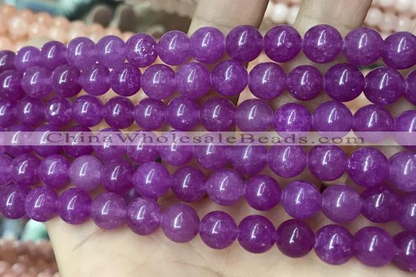CCN5366 15 inches 8mm round candy jade beads Wholesale