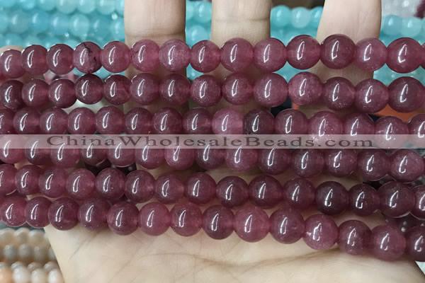 CCN5368 15 inches 8mm round candy jade beads Wholesale