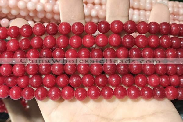 CCN5373 15 inches 8mm round candy jade beads Wholesale