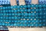 CCN5433 15 inches 8mm round candy jade beads Wholesale