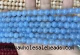 CCN5434 15 inches 8mm round candy jade beads Wholesale