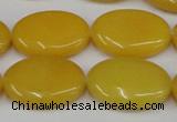 CCN545 15.5 inches 18*25mm oval candy jade beads wholesale