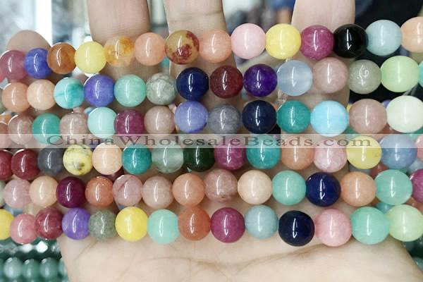 CCN5470 15 inches 8mm round candy jade beads Wholesale