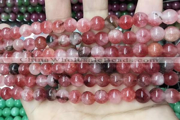 CCN5483 15 inches 8mm round candy jade beads Wholesale