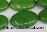 CCN553 15.5 inches 20*30mm oval candy jade beads wholesale