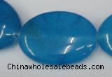 CCN559 15.5 inches 25*35mm oval candy jade beads wholesale