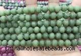 CCN5618 15 inches 8mm round matte candy jade beads Wholesale