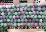 CCN5622 15 inches 8mm round matte candy jade beads Wholesale