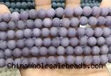 CCN5625 15 inches 8mm round matte candy jade beads Wholesale