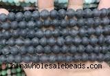 CCN5633 15 inches 8mm round matte candy jade beads Wholesale