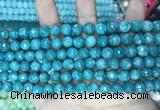 CCN5662 15 inches 8mm faceted round candy jade beads