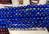 CCN5665 15 inches 8mm faceted round candy jade beads