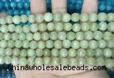 CCN5669 15 inches 8mm faceted round candy jade beads