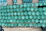 CCN5672 15 inches 8mm faceted round candy jade beads