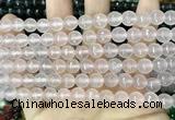 CCN5676 15 inches 8mm faceted round candy jade beads