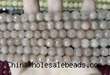 CCN5678 15 inches 8mm faceted round candy jade beads
