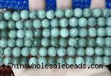 CCN5694 15 inches 8mm faceted round candy jade beads