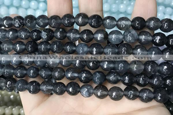 CCN5702 15 inches 8mm faceted round candy jade beads