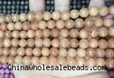 CCN5710 15 inches 8mm faceted round candy jade beads