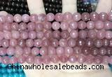 CCN5716 15 inches 8mm faceted round candy jade beads