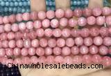 CCN5724 15 inches 8mm faceted round candy jade beads