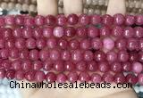 CCN5727 15 inches 8mm faceted round candy jade beads