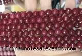 CCN5728 15 inches 8mm faceted round candy jade beads