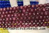 CCN5729 15 inches 8mm faceted round candy jade beads