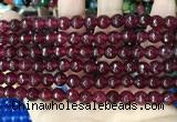 CCN5733 15 inches 8mm faceted round candy jade beads