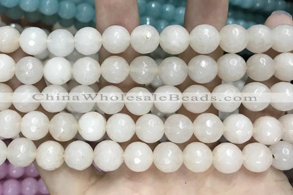 CCN5761 15 inches 10mm faceted round candy jade beads