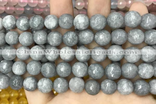 CCN5768 15 inches 10mm faceted round candy jade beads