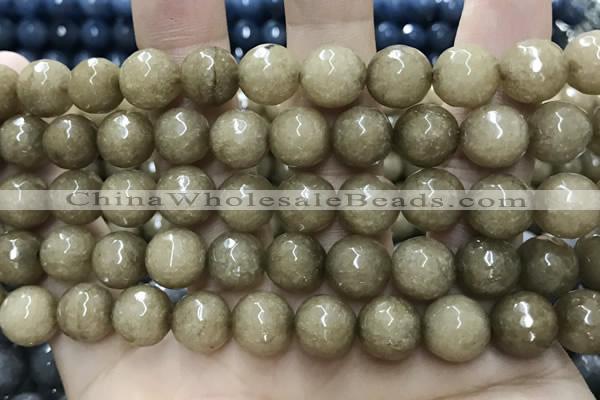 CCN5775 15 inches 10mm faceted round candy jade beads