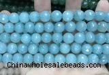 CCN5781 15 inches 10mm faceted round candy jade beads